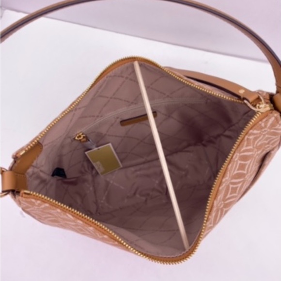 Michael Kors Dover Large Half Moon Shoulder Bag Handbag Deer MK - Picture 5 of 10